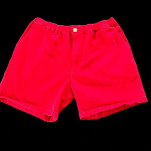 Meripex Apparel Mens XL Red Casual Shorts Elastic Waist Cotton Stretch
